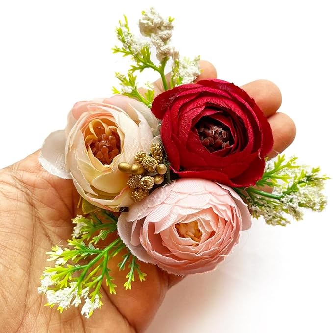 Carnations & Peonies Ready to Use Floral Bunch (Pack Of 4)