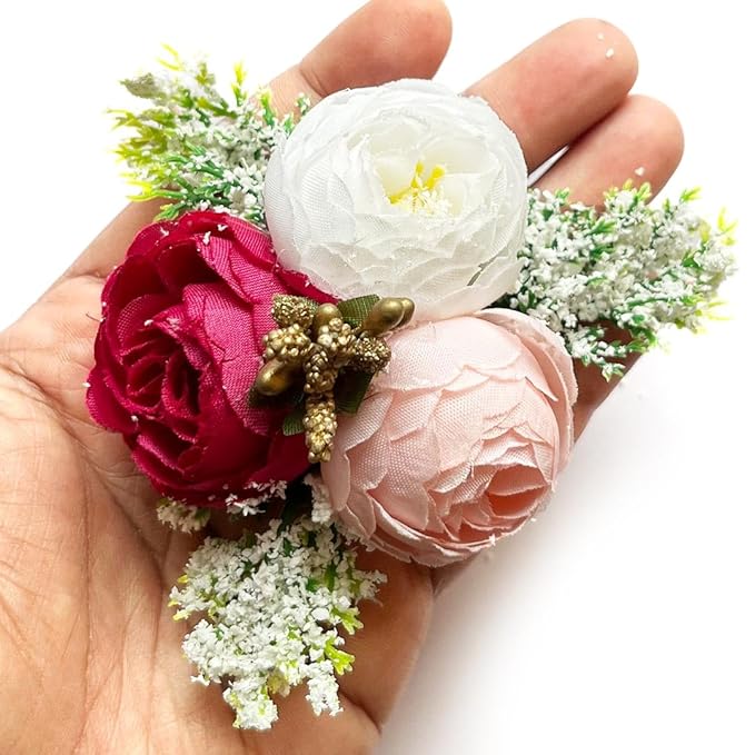 Carnations & Peonies Ready to Use Floral Bunch (Pack Of 4)