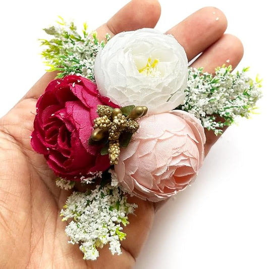 Carnations & Peonies Ready to Use Floral Bunch (Pack Of 4)