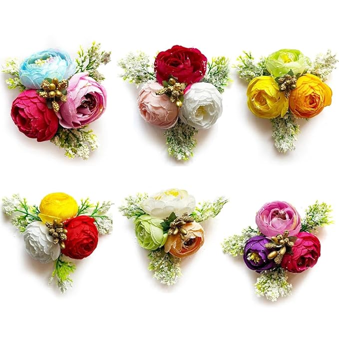 Carnations & Peonies Ready to Use Floral Bunch (Pack Of 4)