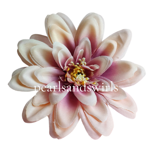 Peach with Blush Pink Big Dahlia - PNSDH03
