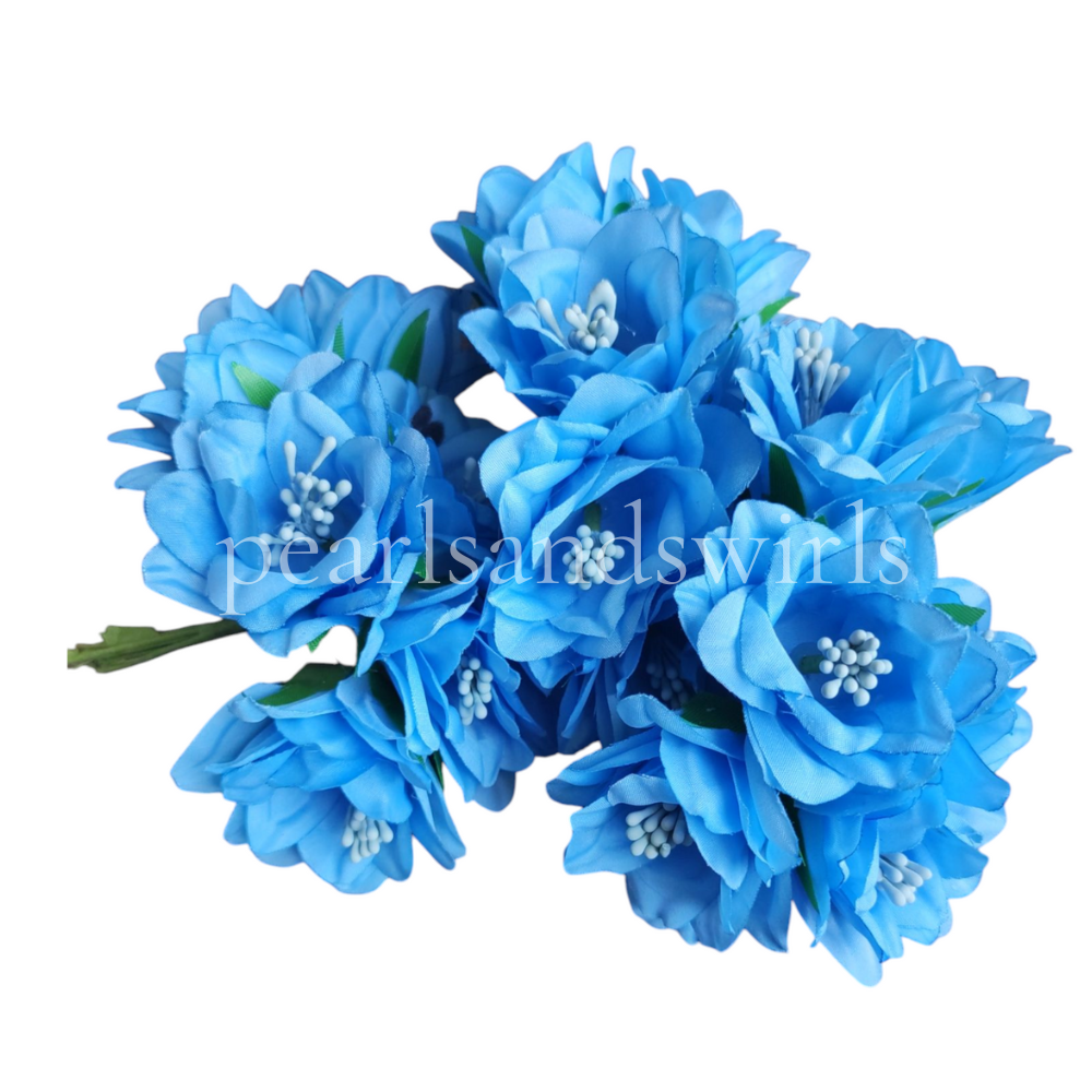 Blue Small Flower Bunch - PNSSF01