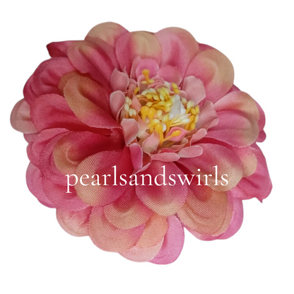 Blush Pink with hint of peach Zinnia- PNSZN02