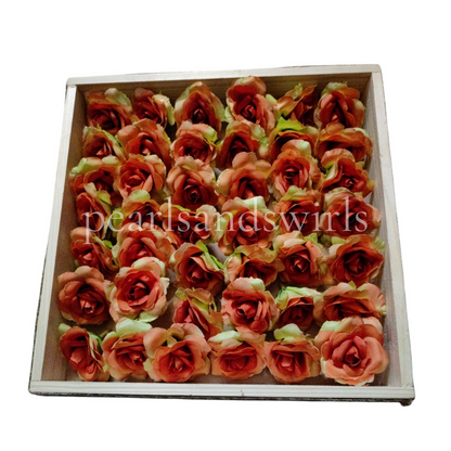 Burnt Orange Small Rose - PNSSR02